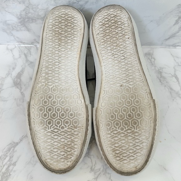 Burberry Black and White Cotton-Gabardine Sneakers - Picture 7 of 14